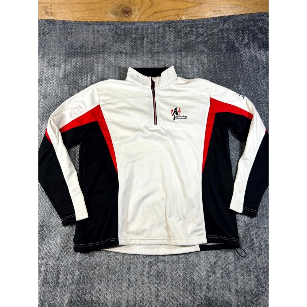 Mizuno Warmlite Ebensburg Country Club‎ Sweatshirt Mens Large Beige Quarter Zip